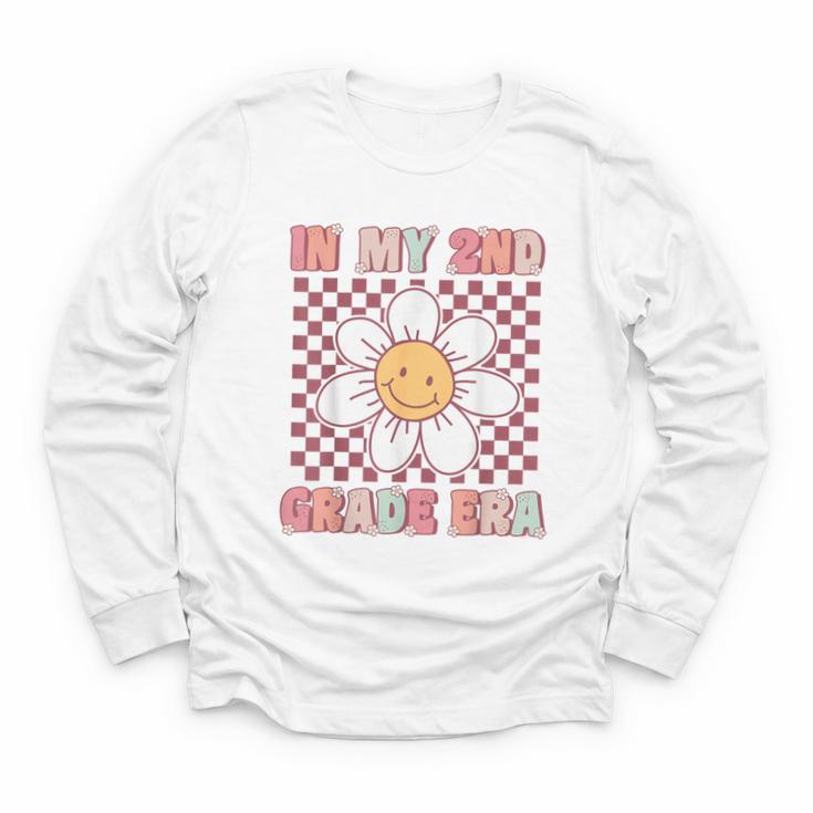 In My 2nd Grade Era Cute Groovy Second Grade Back To School Youth Long Sleeve Tee