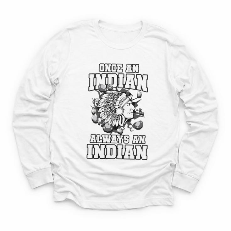 Always An Indian Back To School Spirit Premium Tri-Blend Youth Long Sleeve Tee