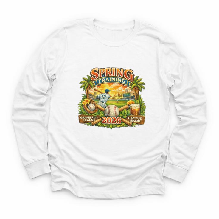 Awesome Spring Trainings 2026 Baseball Arizona Florida Youth Long Sleeve Tee