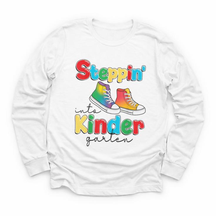 Back To School Girls Boys First Day Of Kindergarten Youth Long Sleeve Tee
