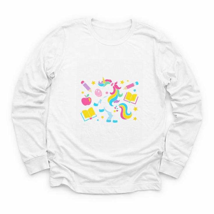 Back To School Unicorn First Grade Here I Come Premium Tri-Blend Youth Long Sleeve Tee