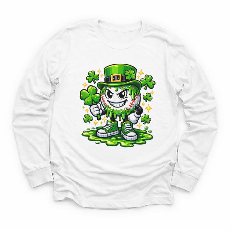 Baseball Drip Icecream Apparel Youth Boy St Patrick Day Youth Long Sleeve Tee
