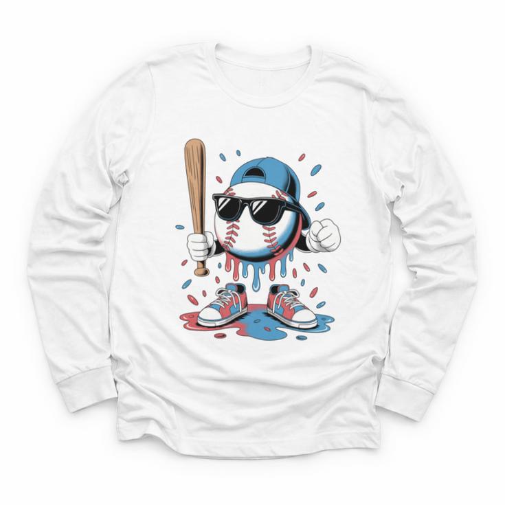 Baseball Lifestyle Apparel Youth Baseball Ice Cream Drip Youth Long Sleeve Tee