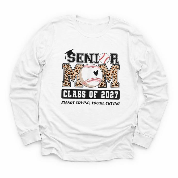 Baseball Senior Class Of 2027 Senior 2027 Graduation Women Youth Long Sleeve Tee