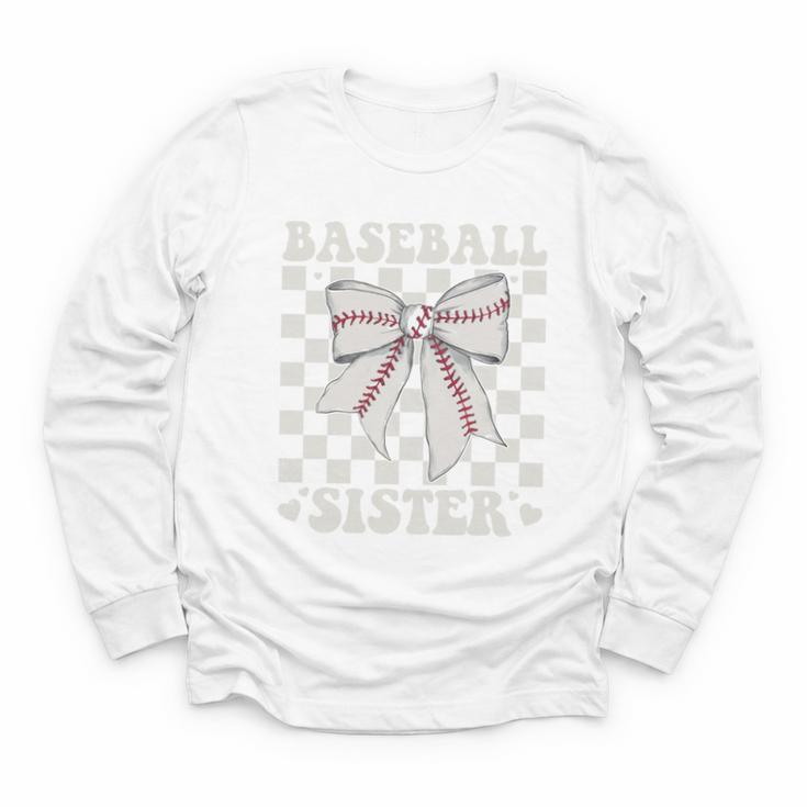 Baseball Sister Youth Long Sleeve Tee