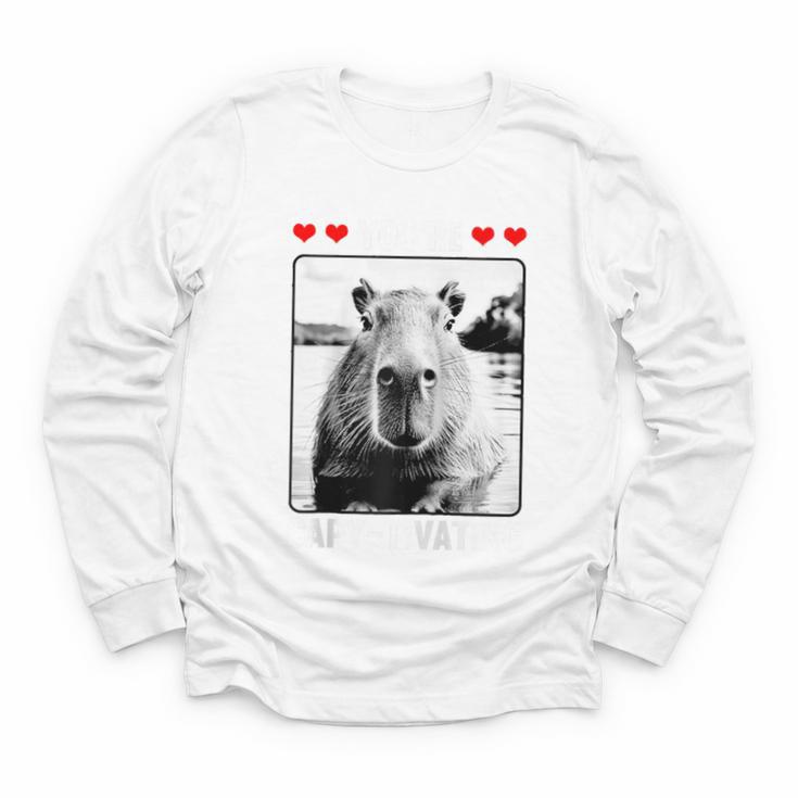 Capybara Love Valentines Day Cute Animal Hearts Raglan Baseball Tee Youth Long Sleeve Tee