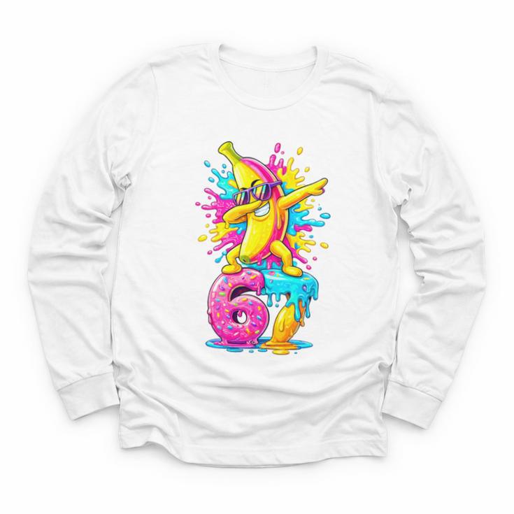 Dabbing Banana 67 Drip Baseball Drip Six Seven Joke Premium Tri-Blend Youth Long Sleeve Tee