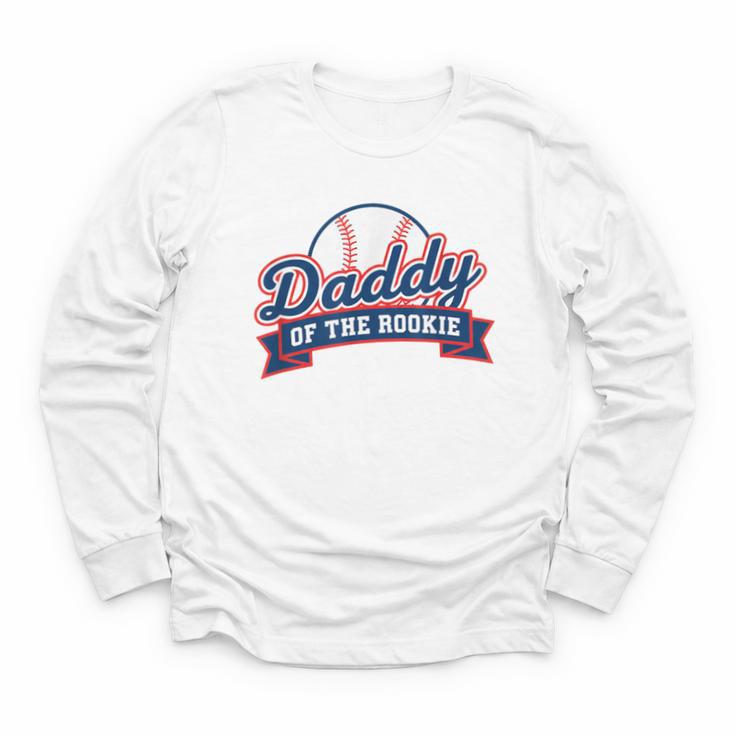 Dad Daddy Of The Rookie Baseball Youth Long Sleeve Tee