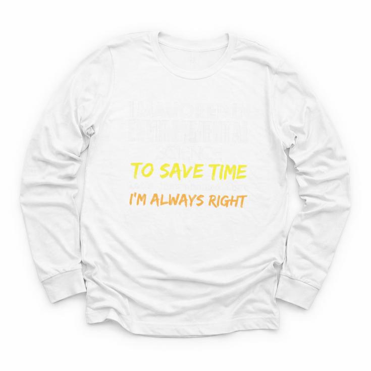 Environmental Science Major For Back To School Premium Tri-Blend Youth Long Sleeve Tee