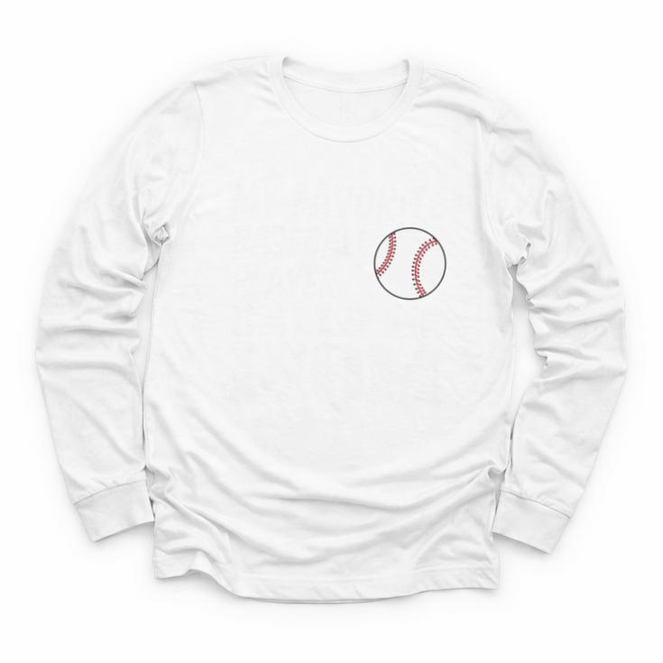 My Favorite Baseball Player Calls Me Mom Youth Long Sleeve Tee