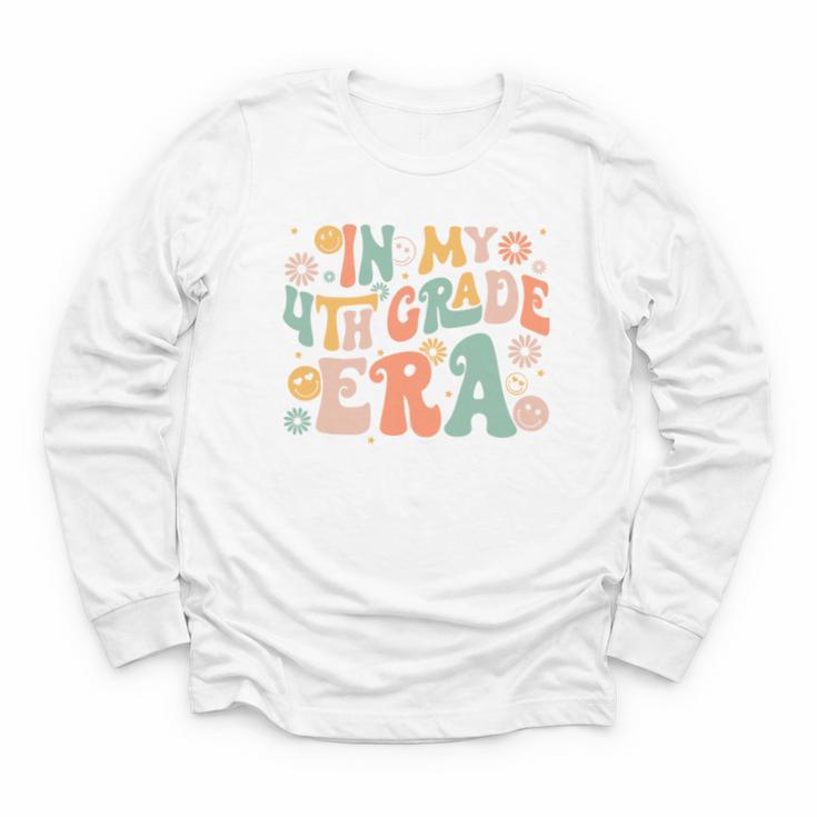 In My Fourth Grade Era Retro 4th Grade Back To School Youth Long Sleeve Tee