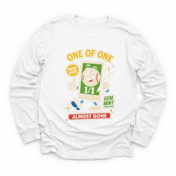 Hobby Trading Card Parody Humor 11 Baseball Cards Collector Premium Youth Long Sleeve Tee
