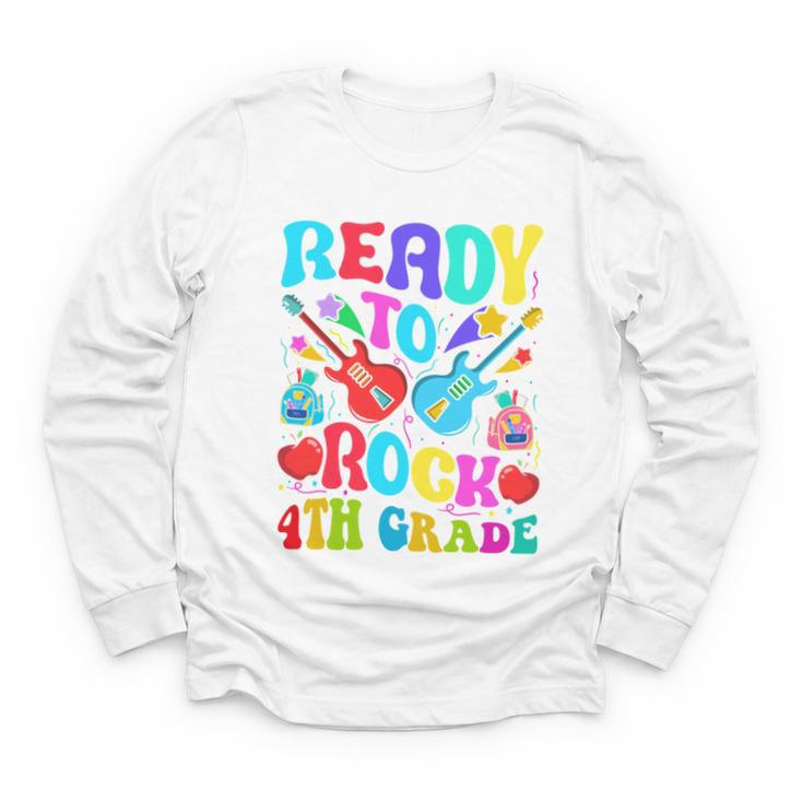 Im Ready To Rock 4th Grade Back To School 4th Grade Guitar Performance Youth Long Sleeve Tee