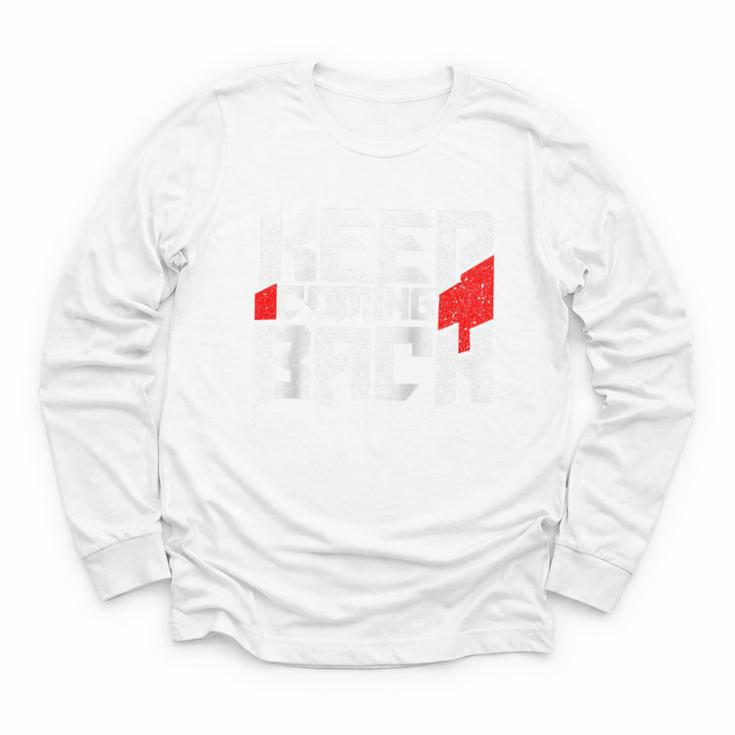 Keep Coming Back Celebrate Recovery Rehab NA AA Raglan Baseball Tee Youth Long Sleeve Tee