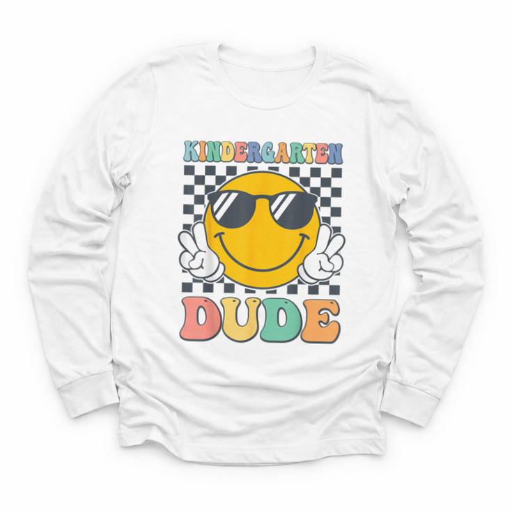 Kindergarten Dude First Day Of Kindergarten Back To School Youth Long Sleeve Tee