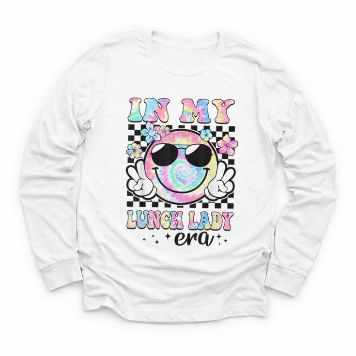 In My Lunch Lady Era Groovy Retro Back To School Youth Long Sleeve Tee