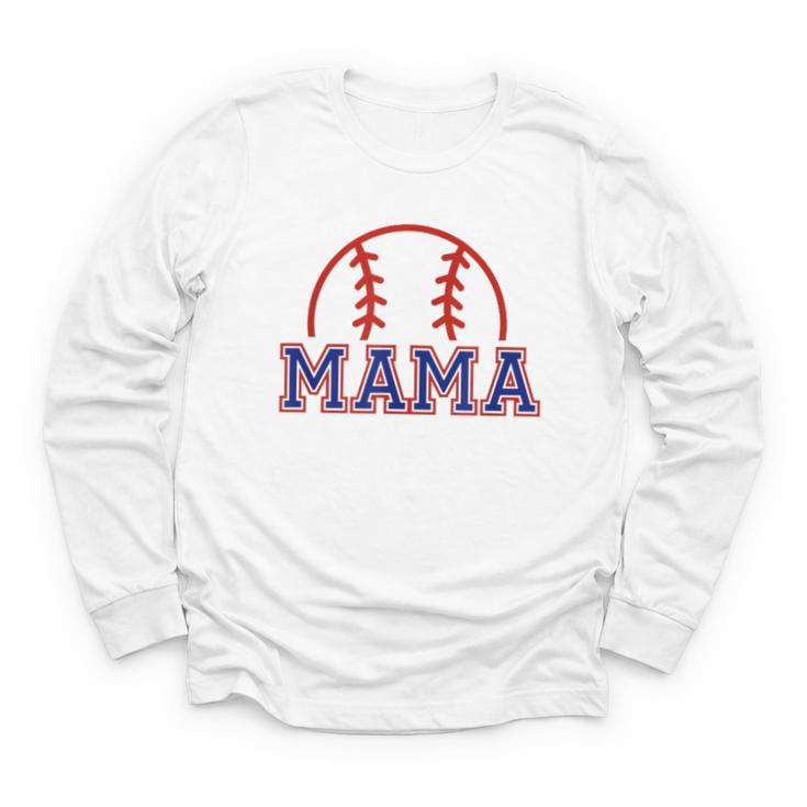 Mom Of Rookie 1st Birthday Baseball Boy Family Matching Youth Long Sleeve Tee