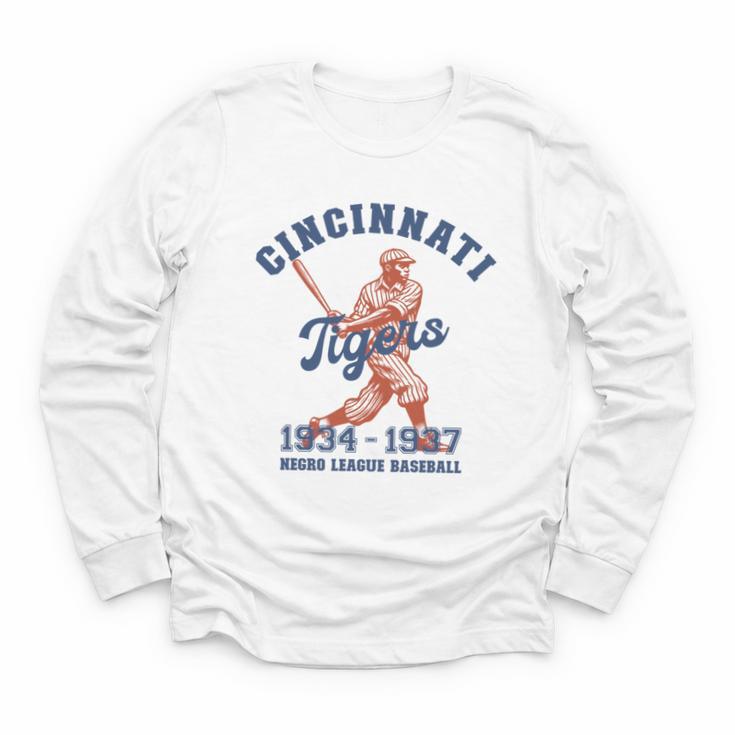 Negro League Baseball History Month Cincinnati Ohio Youth Long Sleeve Tee