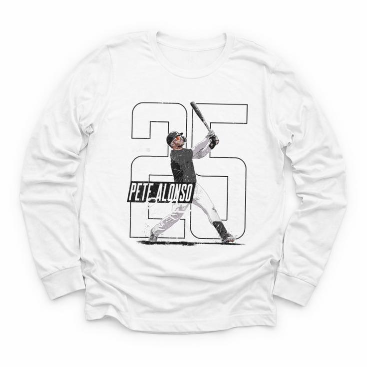 Pete Alonso Baltimore Baseball Players MLBPAL203M Youth Long Sleeve Tee