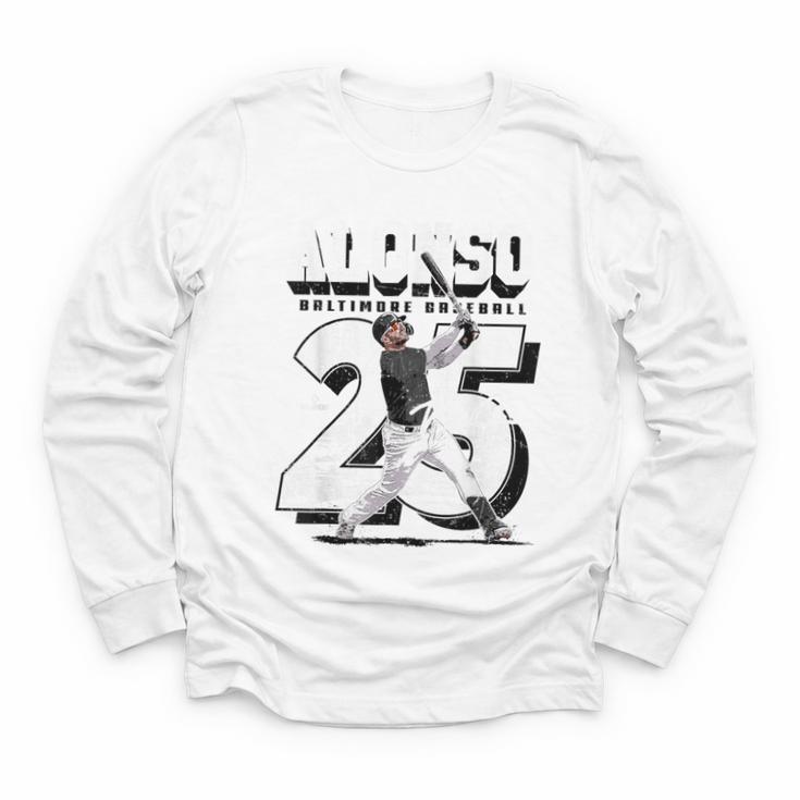 Pete Alonso Baltimore Baseball Players MLBPAL204M Youth Long Sleeve Tee