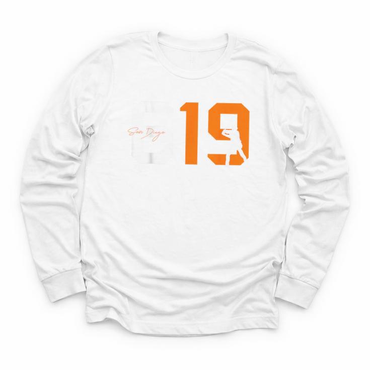Retro San Diego 619 Vintage 90's Baseball Sports Style Lover Youth Long Sleeve Tee