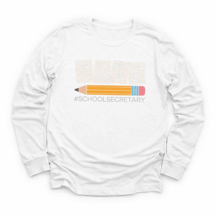 School Secretary Back To School Assistant Job Profession Premium Tri-Blend Youth Long Sleeve Tee