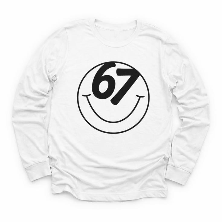 Six Seven Meme Viral Internet Sound 67 Back To School Youth Long Sleeve Tee
