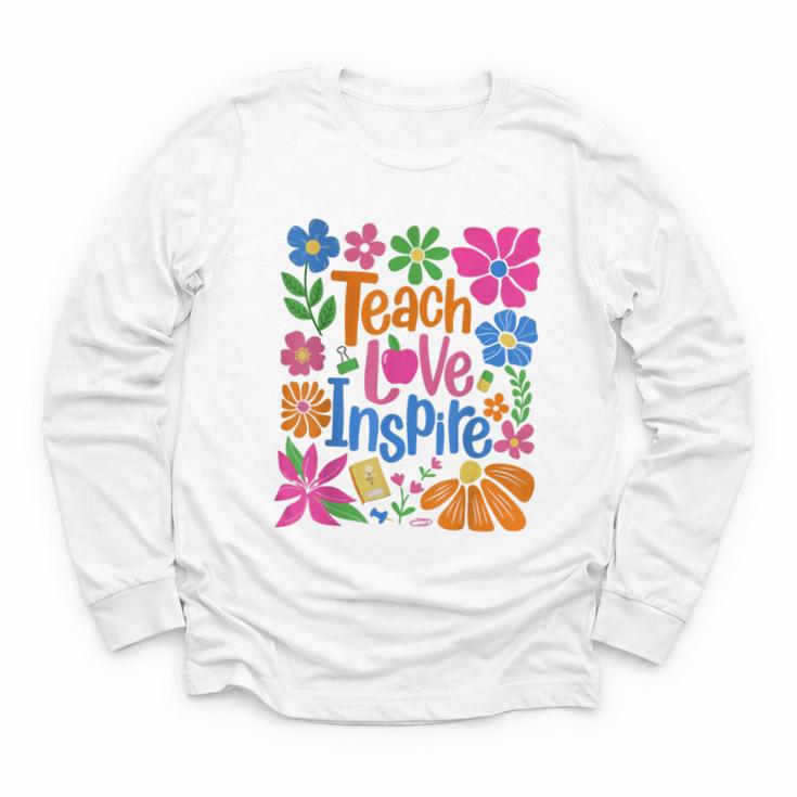 Teach Love Inspire Back To School Youth Long Sleeve Tee