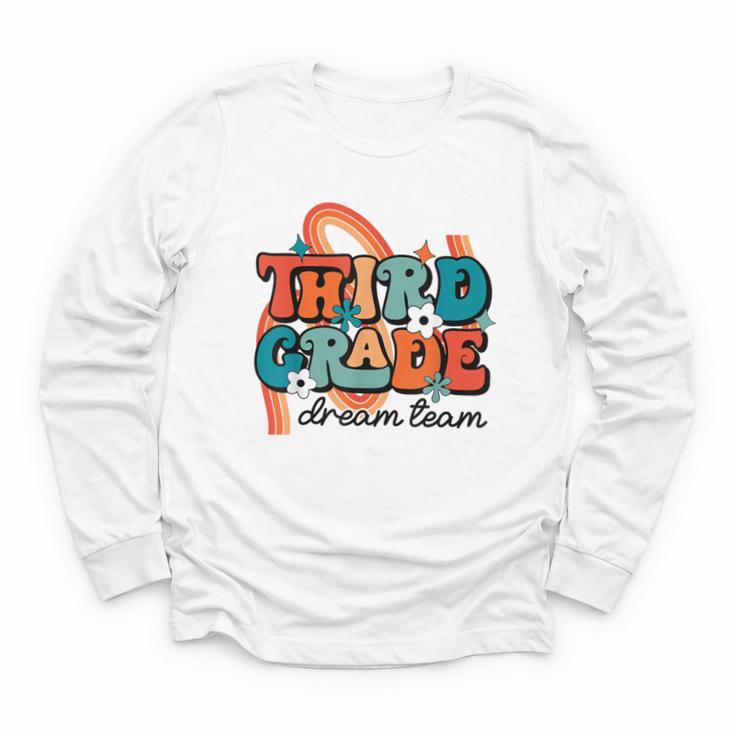 Third Grade Dream Team 1st Day Of 3rd Grade Back To School Youth Long Sleeve Tee Third Grade Dream Team 1st Day Of 3rd Grade Back To School Youth Long Sleeve Tee