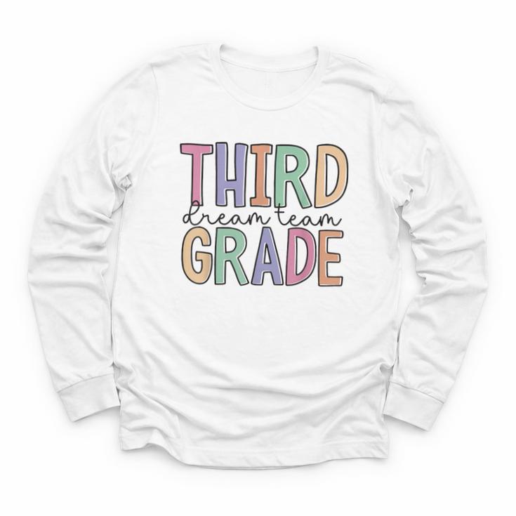 Third Grade Dream Team Back To School 3rd Grade Youth Long Sleeve Tee
