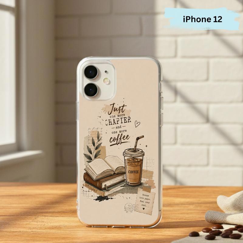 Coffee And Books Aesthetic - Book Lover Phone Case IPhone Coffee And Books Aesthetic - Book Lover Phone Case IPhone
