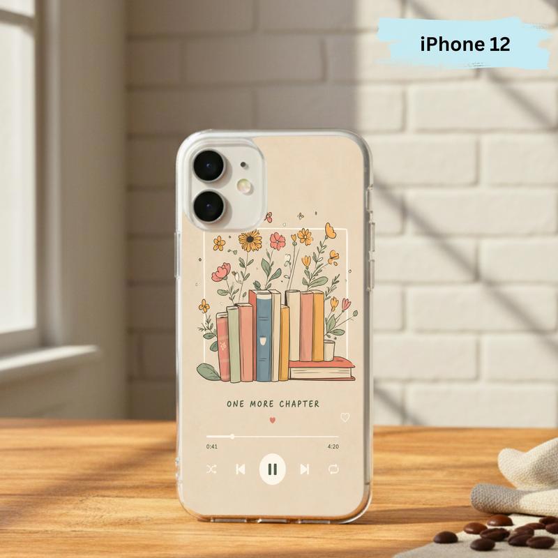 One More Chapter Music Player - Cozy Book Aesthetic Phone Case IPhone