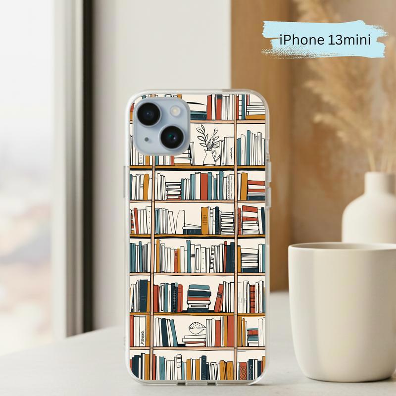 Boho Bookshelf Art - Modern Reader Aesthetic Phone Case IPhone