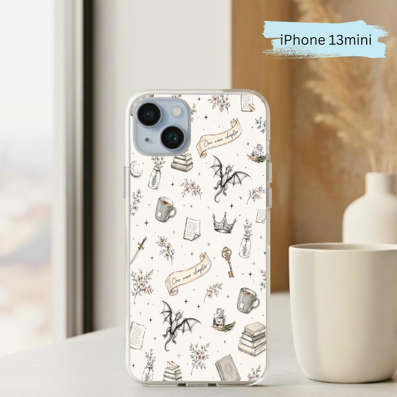 Fantasy Book Lover Pattern - One More Chapter Aesthetic Phone Case IPhone