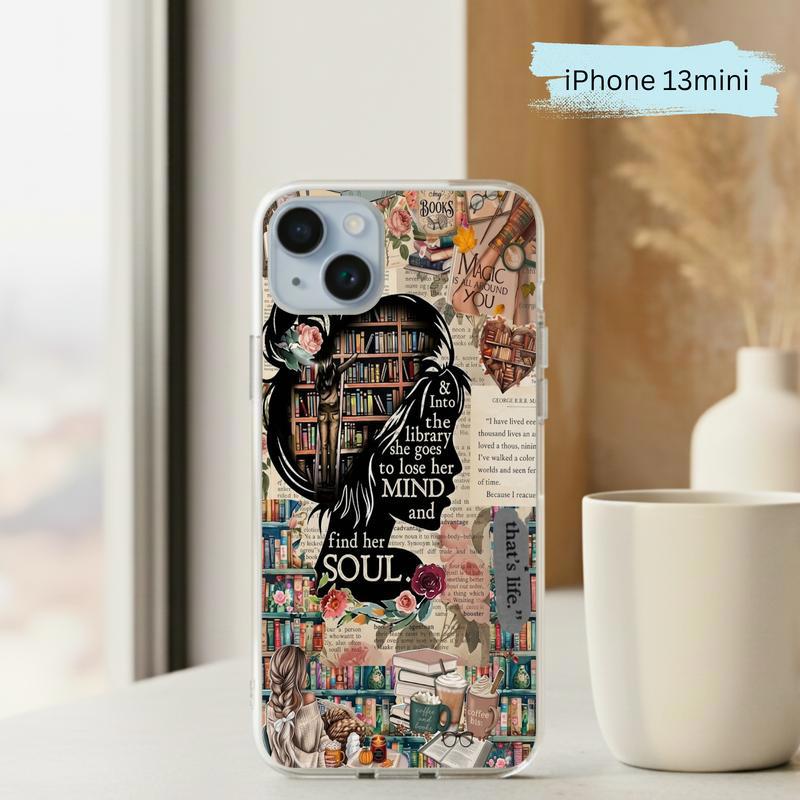 Into The Library She Goes - Book Lover Collage Phone Case IPhone