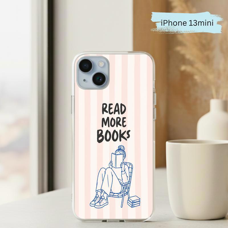 Minimalist Book Lover Quote - Read More Books Phone Case IPhone Minimalist Book Lover Quote - Read More Books Phone Case IPhone