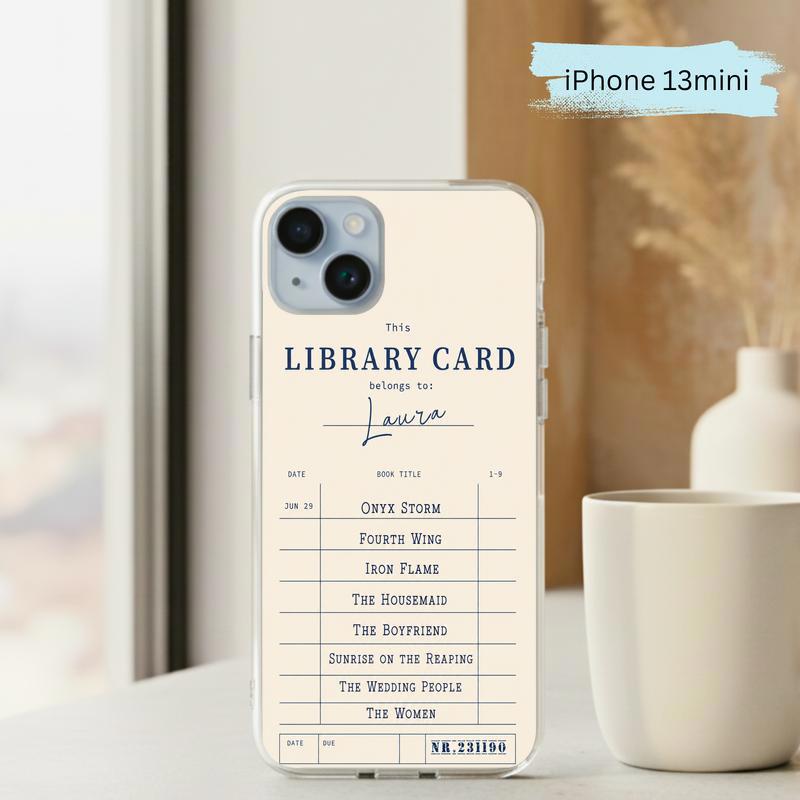 Personalized Library Card - Custom Reader Phone Case IPhone
