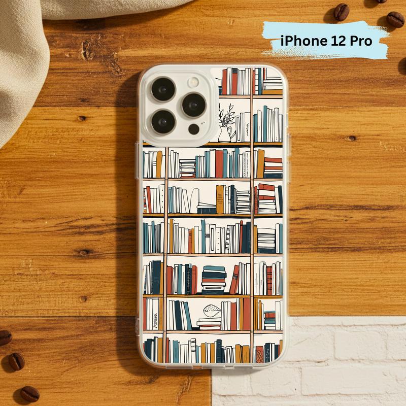 Boho Bookshelf Art - Modern Reader Aesthetic Phone Case IPhone
