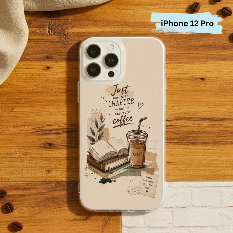 Coffee And Books Aesthetic - Book Lover Phone Case IPhone Coffee And Books Aesthetic - Book Lover Phone Case IPhone