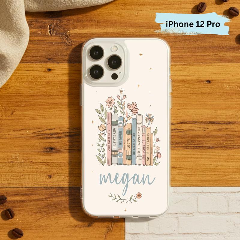 Floral Classics Vibes - Personalized Book Lover Phone Case IPhone