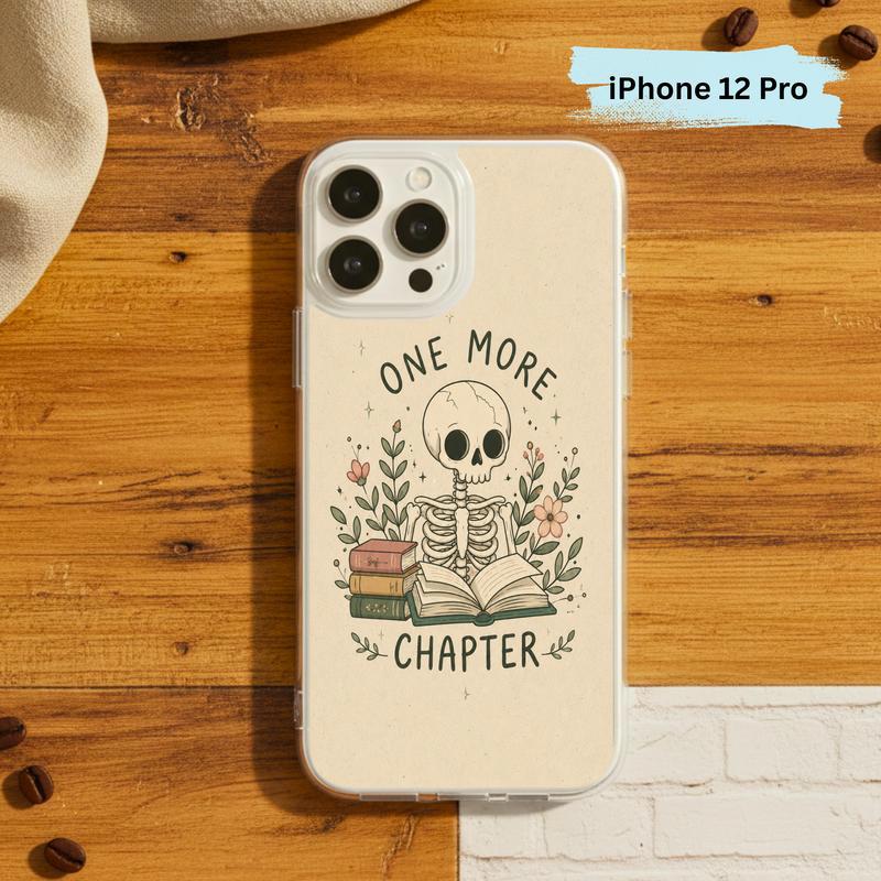 One More Chapter Skeleton - Gothic Book Lover Art Phone Case IPhone