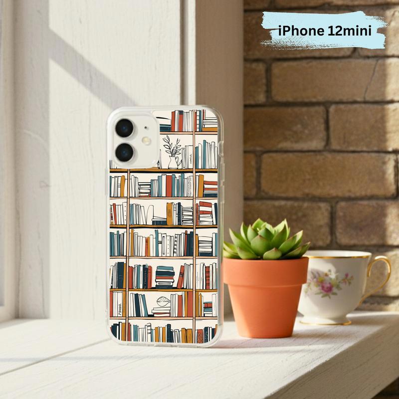 Boho Bookshelf Art - Modern Reader Aesthetic Phone Case IPhone