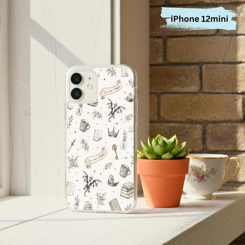 Fantasy Book Lover Pattern - One More Chapter Aesthetic Phone Case IPhone