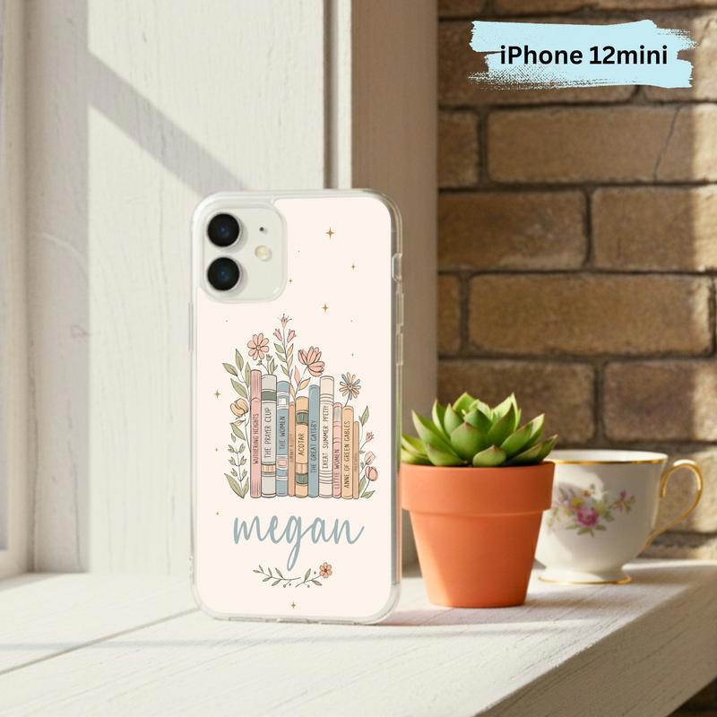 Floral Classics Vibes - Personalized Book Lover Phone Case IPhone