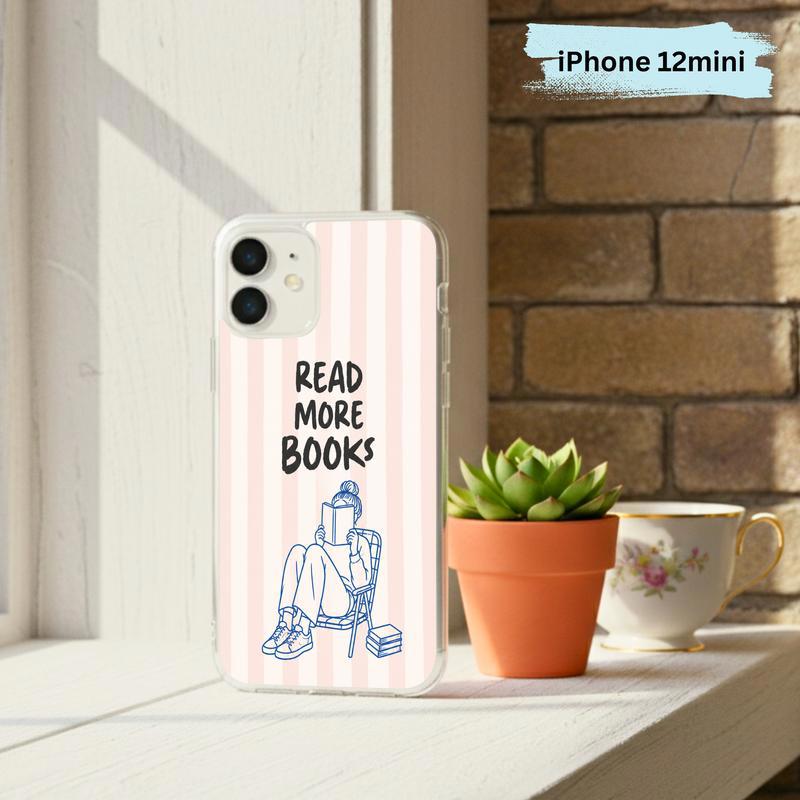 Minimalist Book Lover Quote - Read More Books Phone Case IPhone Minimalist Book Lover Quote - Read More Books Phone Case IPhone