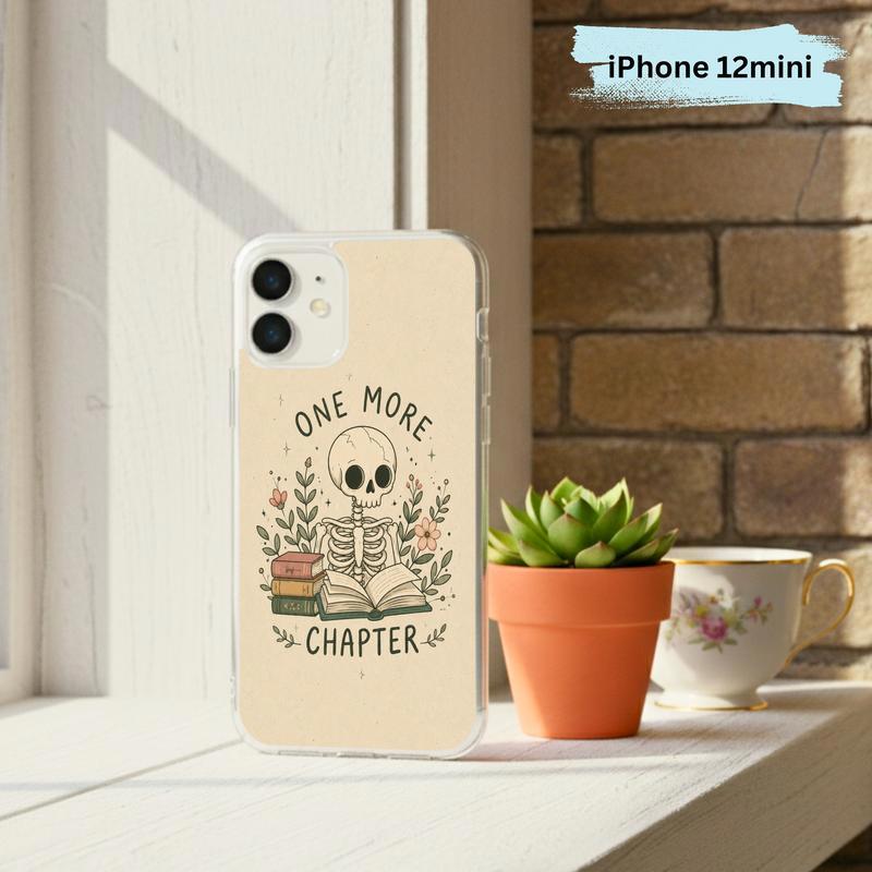 One More Chapter Skeleton - Gothic Book Lover Art Phone Case IPhone