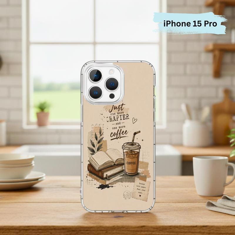 Coffee And Books Aesthetic - Book Lover Phone Case IPhone Coffee And Books Aesthetic - Book Lover Phone Case IPhone