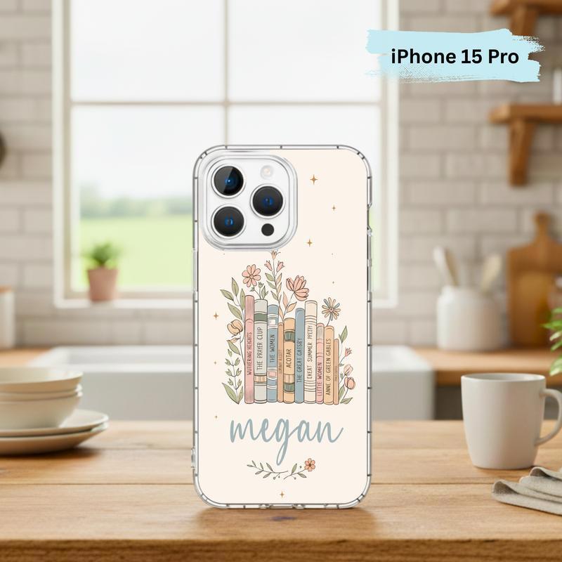 Floral Classics Vibes - Personalized Book Lover Phone Case IPhone