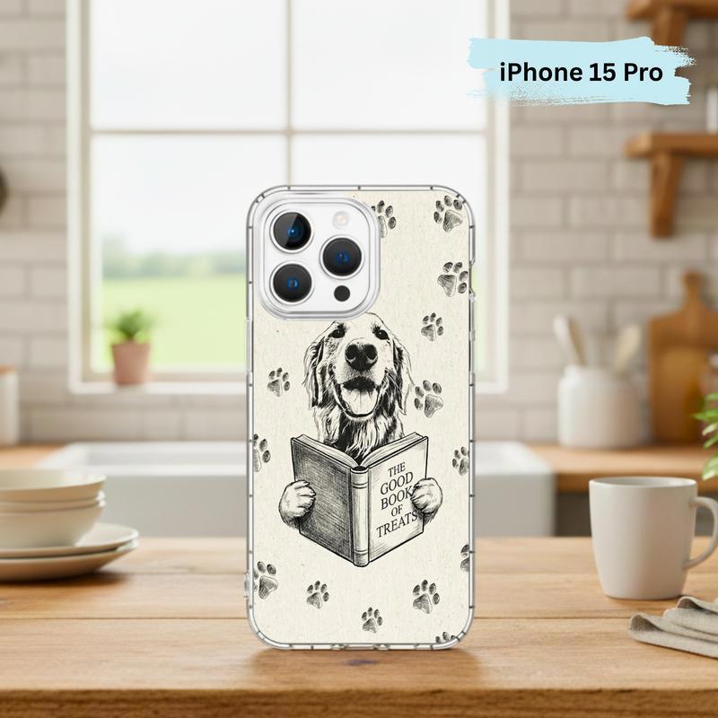 Funny Dog Reading Book - Book Lover Phone Case IPhone