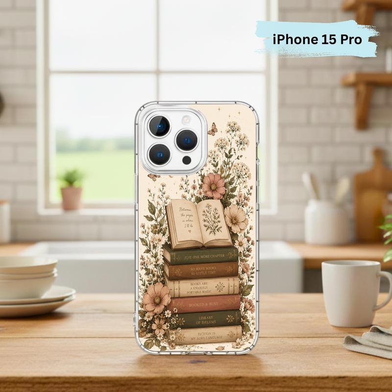 Library Of Dreams In Bloom - Vintage Reader Phone Case IPhone